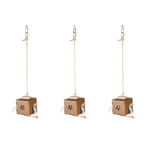 3x Nature Island Hanging Shred & Find Foraging Pet Cage Bird Toy