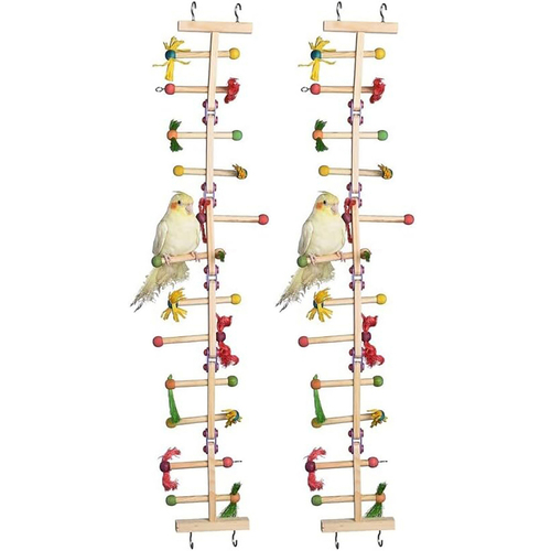 2x Nature Island Forage n Play Wooden Ladder Play Exercise Toy - Small
