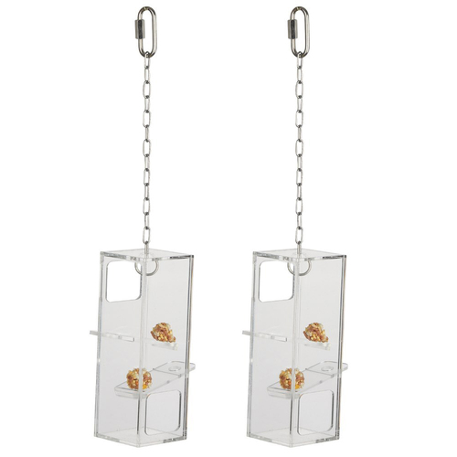 2x Nature Island Bird Plunk Parrot/Bird Pet Exercise Interactive Toy