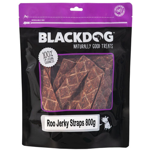 Blackdog Naturally Good Treats Roo Jerky Straps 800g