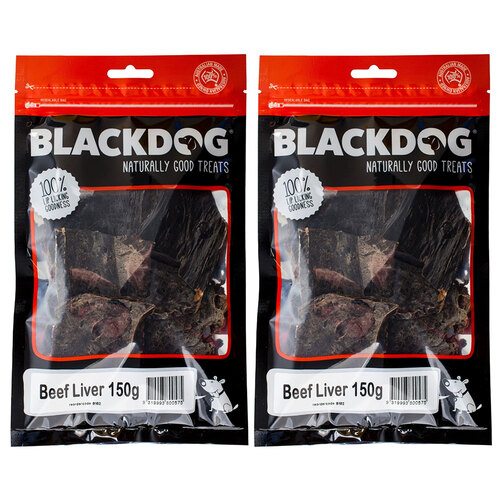 2PK Blackdog Naturally Good Treats Beef Liver 150g