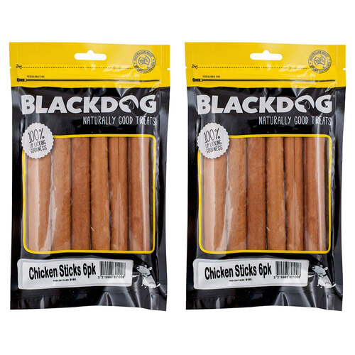 12pc Blackdog Naturally Good Treats Chicken Sticks