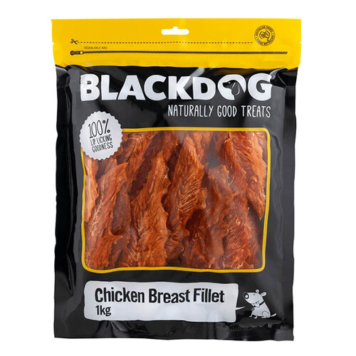 Blackdog Naturally Good Treats 1KG Chicken Breast Fillets