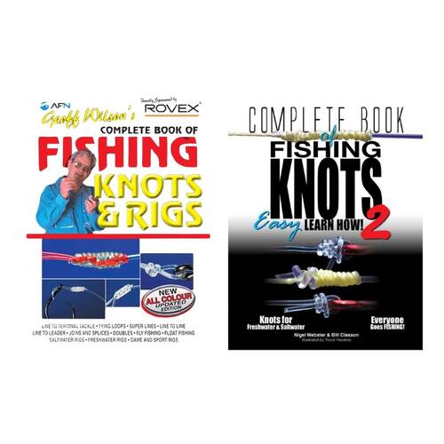 2pc AFN Geoff Wilsons & Book of Fishing Knots 2 Combo Set