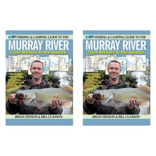 2PK AFN Fishing & Camping Guide to Murray River Fishing Book 26.5x19.5cm
