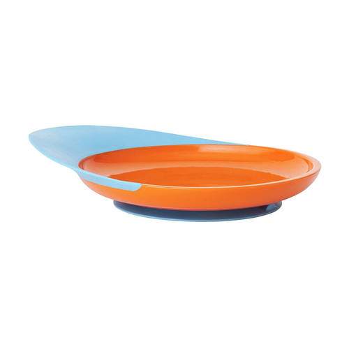 Catch Plate with Spill Catcher - Blue/Orange - 9m+