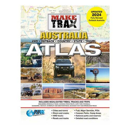 Make Trax Australia Off-road Atlas 128-Pages 30x23cm