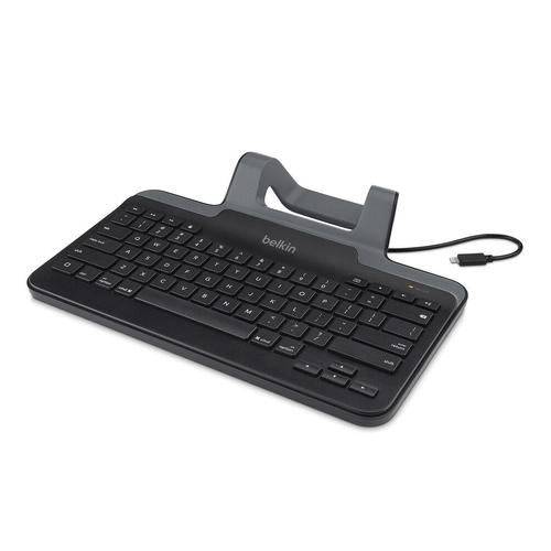 Belkin Wired Keyboard w/ Stand MFI-Certified Lightning  For iPad - BLK