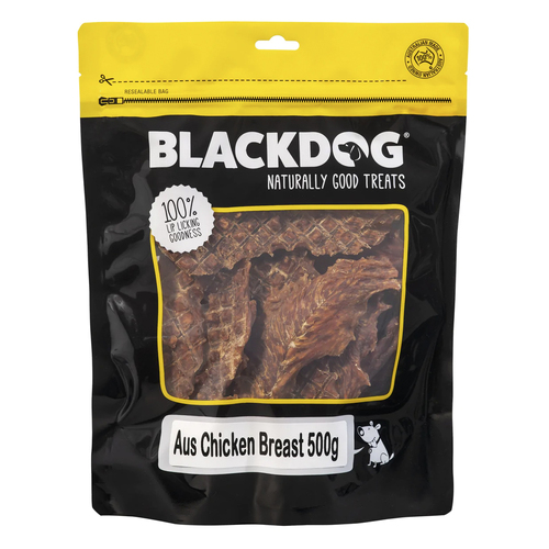 Blackdog Pet Dog Treats Chicken Breast Strips 500g