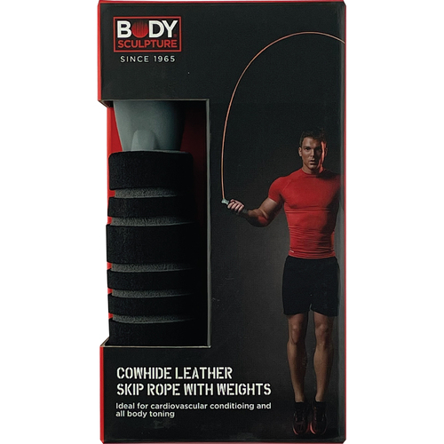 Body Sculpture 275cm Cowhide Leather Skip/Jump Rope