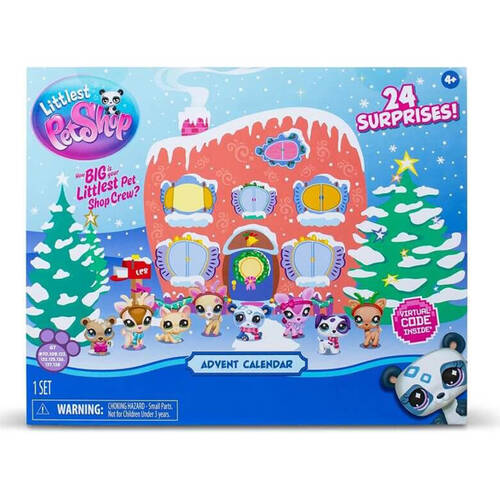 Littlest Pet Shop Pet Advent Calendar Animal Toy Figures Kids 4y+