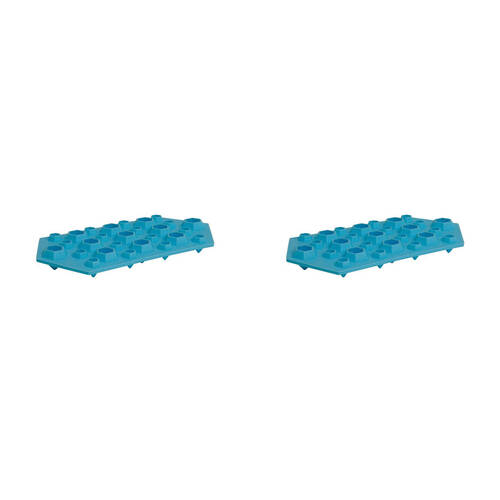 2PK Winex Silicone Diamond Ice Cube Moulder Tray - Sky Blue