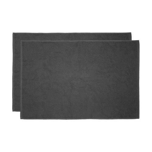 Bambury Decorative Ultra Soft Angove Bath Mat 50x80cm Charcoal