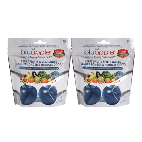 2x Bluapple Fresh Produce Fruit/Vegetables Saver w/ Activated Carbon