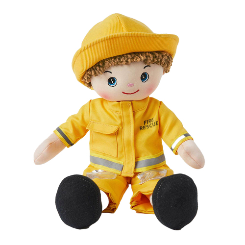 Jiggle & Giggle My Best Friend Eddie Firefighter Kids Doll Toy 3y+