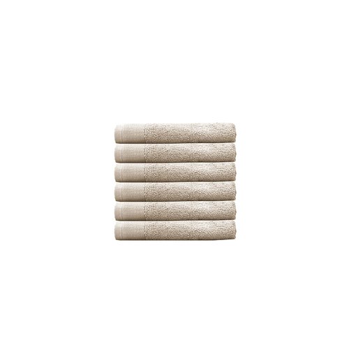 Bambury Ultra soft Elvire Face Washer Buff 33x33cm Cotton Woven