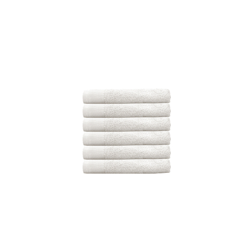 Bambury Ultra soft Elvire Face Washer Ivory 33x33cm Cotton Woven