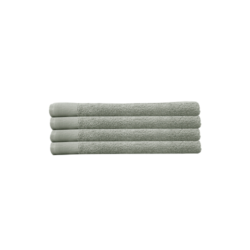 4pc Bambury Home Living Ultra soft Elvire Hand Towel Sage Cotton Woven