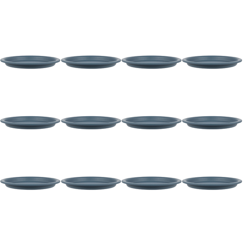12PK Homeleisure Balconia Round Saucer For 35cm Pot Blue Garden 