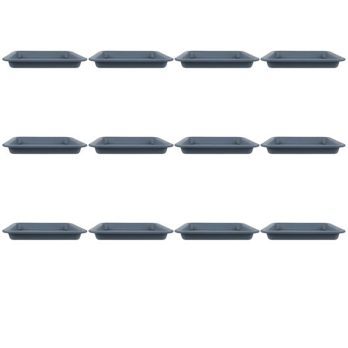 12PK Homeleisure Balconia Square Saucer For 25cm Pot Blue St Garden 