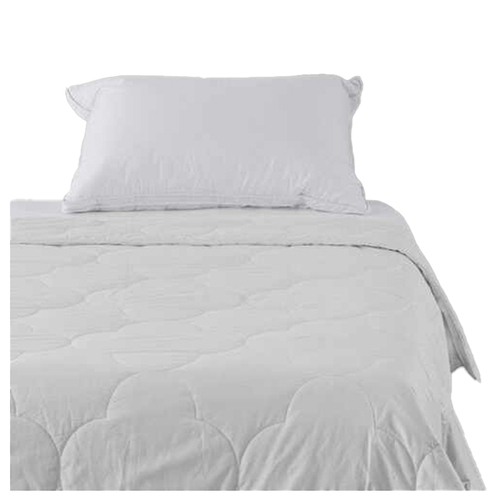 Canningvale Alessia Bamboo Queen Bed Summer Quilt - White