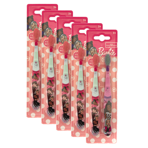 10pc Barbie Kids/Children Soft Bristle Toothbrush 3+