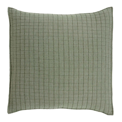 Bianca Bari Polyester/Cotton Green European Pillowcase - 65x65cm