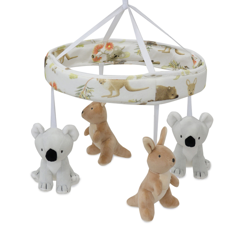 Bubba Blue Aussie Animal Baby/Childrens Musical Mobile 0m+