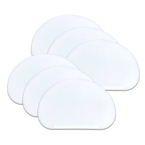 3x 3pc Brunswick Bakers Flexible Dough Cutter/Scraper - White