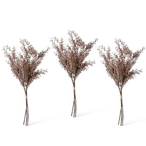 3PK E Style Artificial 61cm Plastic Heather Decor Bundle - Dusty Pink