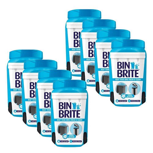 8PK Bin Brite Bin Odour Neutraliser - Spring Blossom 500g