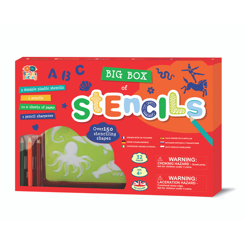 Buddy & Barney Big Box Of Stencils For All Kids 3y+