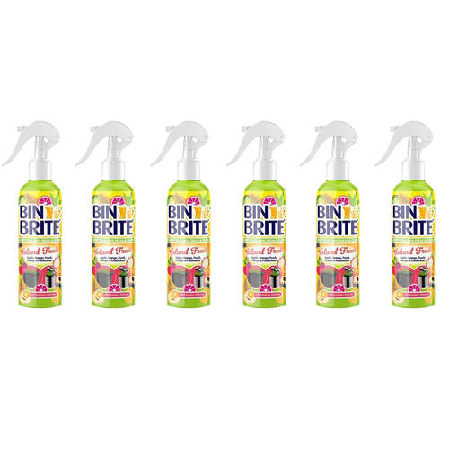 6PK Bin Brite Odour Neutraliser Spray 400ml - Island Fruit