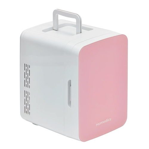 Homedics Radiance Beauty Bar Cosmetics Mini Fridge 10L Pink
