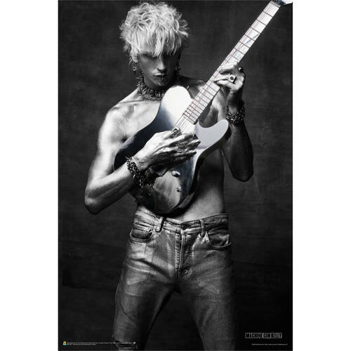 Machine Gun Kelly Mainstream Wall Poster/Print 61 x 91.5cm Black and White