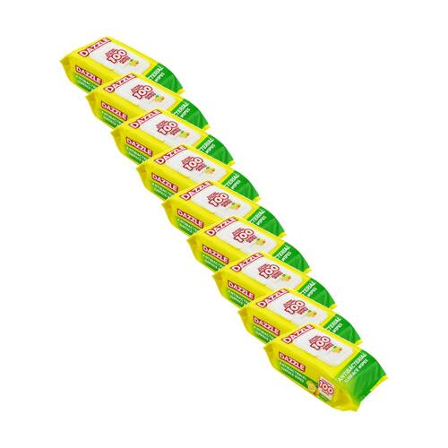 9x 100pc Dazzle Antibacterial Surface Super Strong Jumbo Cleaning Wipes Lemon