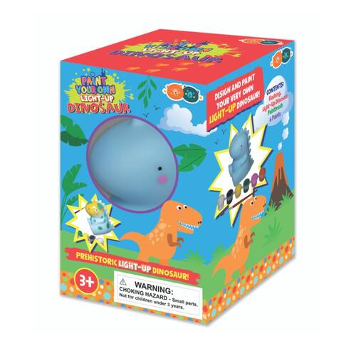 Buddy And Barney Paint Your Own Light Up Dinosaur LED Craft Kit 3Y+