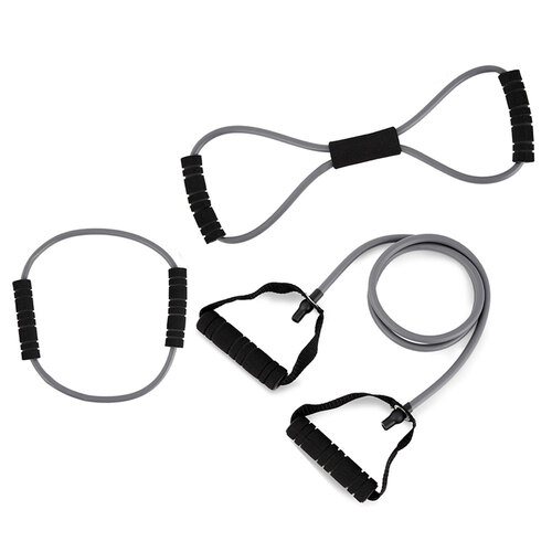 3pc Body Sculpture Aerobic Trimmer Resistance Training Tubes Set