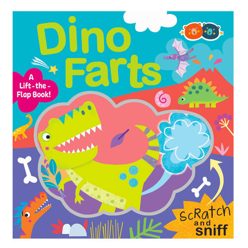 Buddy & Barney Scratch & Sniff Fart Book - Dinosaur 1+