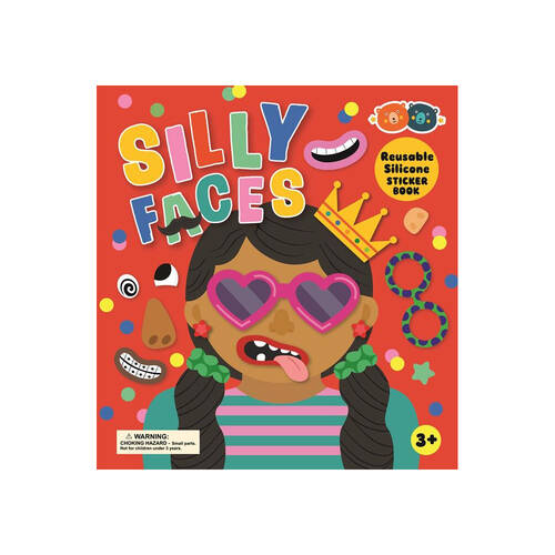 Buddy & Barney Reusable Silicone Sticker Book Silly Faces 3y+
