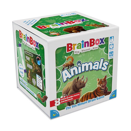 Brainbox Animals Fun Memory Brain Card Game Kids 8y+