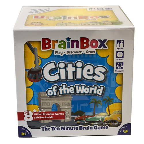 Brainbox Cities Memory Brain Card Game Kids/Children 8y+