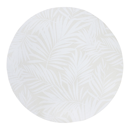 LVD Cotton 120cm Leaf Floor Mat Round Home Decor - White