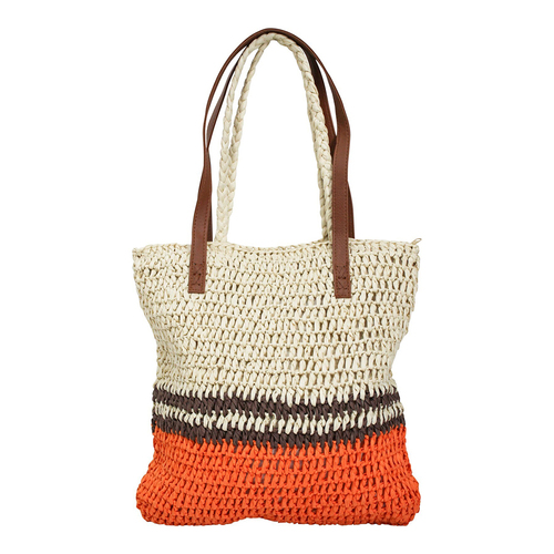 LVD Paper 40cm Shopper Toneal Ladies/Women's Shoulder Bag w/ Double Handle