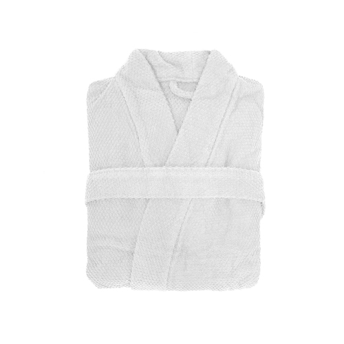 Bambury Angove Cotton Size Large White Bathroom Robe/Dressing Gown