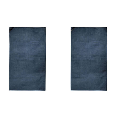 2PK Bambury Matrix Absorbent Microfibre Gym Towel Lightweight 40x70cm Denim