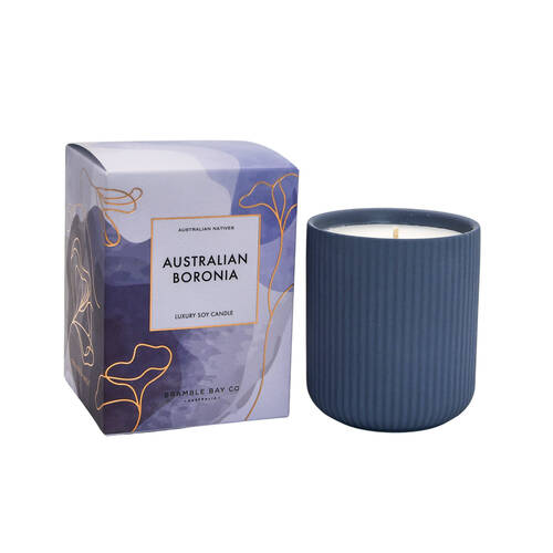 Bramble Bay Native Plum Australian Boronia Scented Ceramic Candle 270g