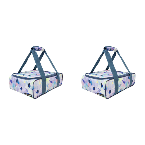 2PK Bambury Ambrosia Insulated Food Carrier Cooler Bag 40x27cm