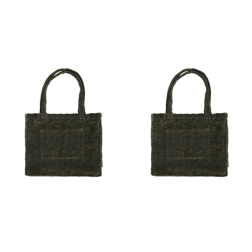 2PK Bambury HiLo Tote Bag Dandy Carry All Handbag 48x38cm - Khaki