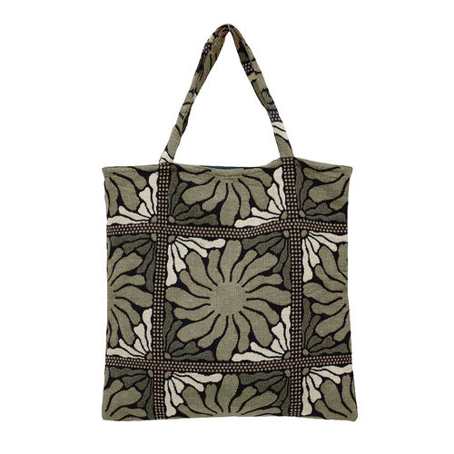 Bambury Zinnia Tote Bag Carry All Handbag Moss 50x50cm